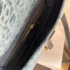 Saddle Bag with Strap Blue Denim Dior Oblique Jacquard