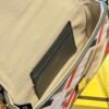 Baguette,Multicolor canvas bag with FF embroidery