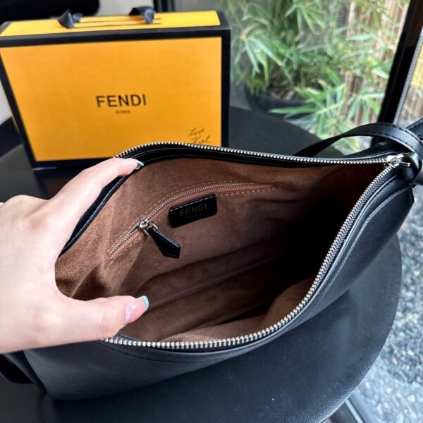 Simply Fendi Medium,Black leather bag