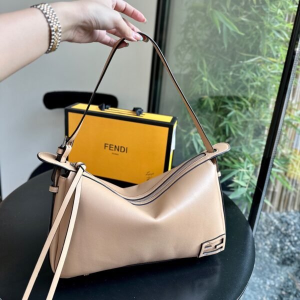 Simply Fendi Mini,Beige leather mini-bag