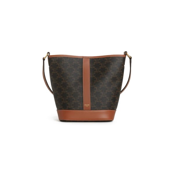 Small Bucket in Triomphe Canvas and calfskin