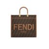 Fendi Sunshine Medium,Brown FF jacquard fabric shopper