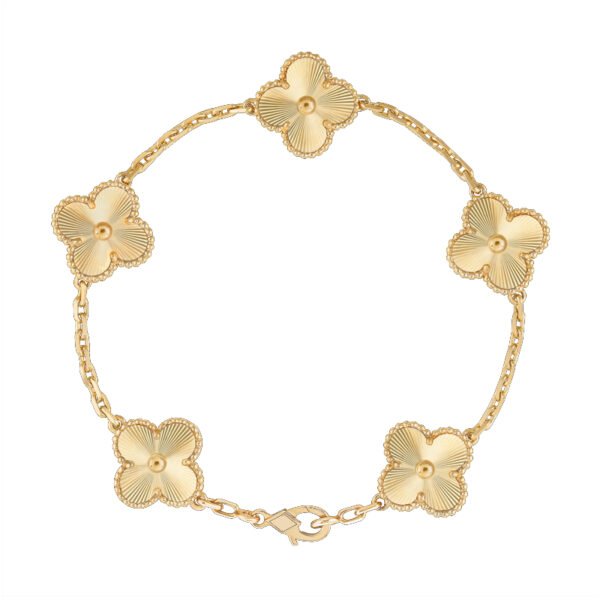 Vintage Alhambra bracelet, Metal plated